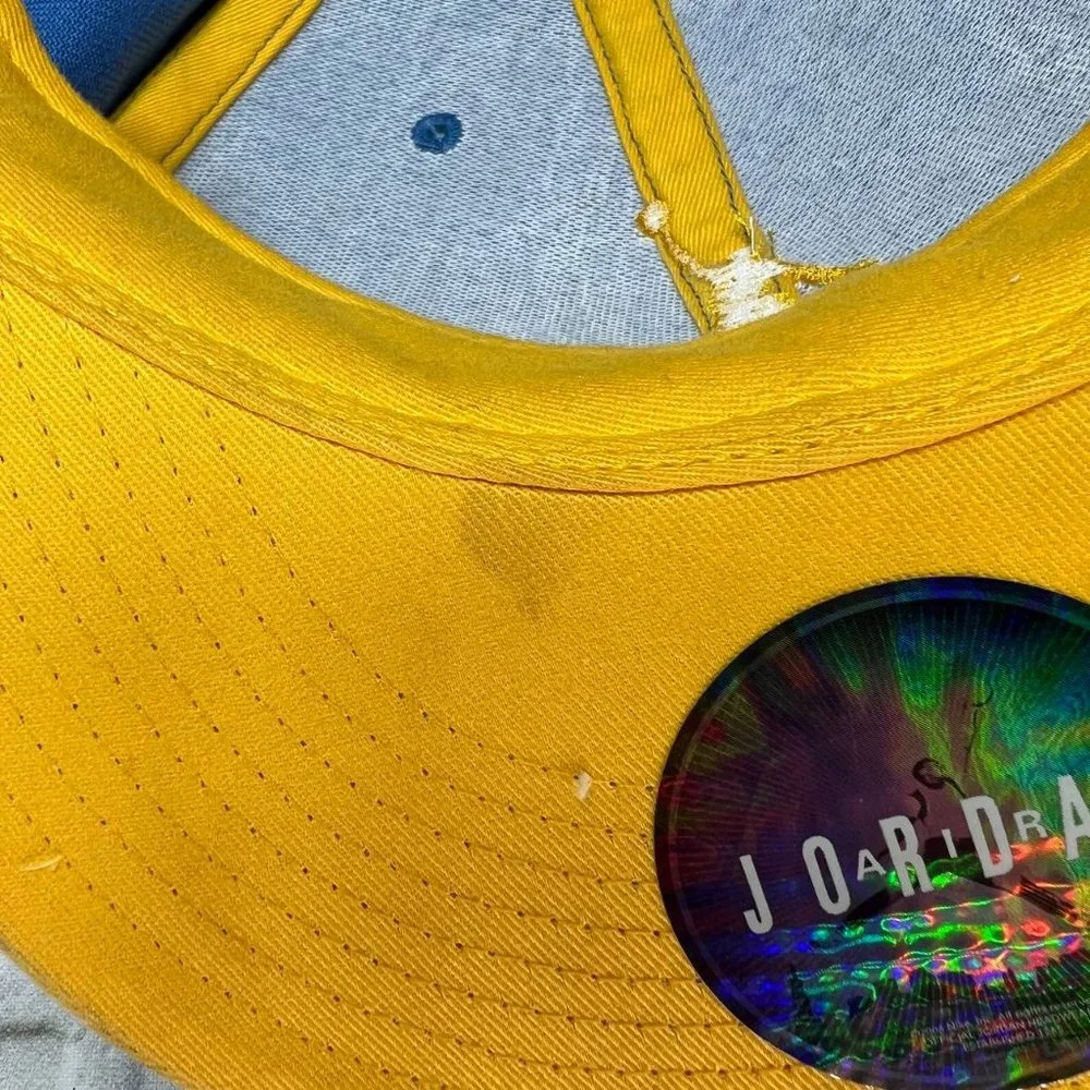 Air Jordan Cement Elephant 7‎ 1/2 Jumpman Hat Fitted Cap Blue White Men Laney